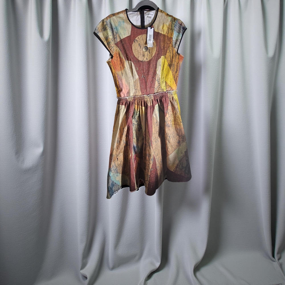 Preloved Size Medium Multicolor Distressed Patchw… - image 1